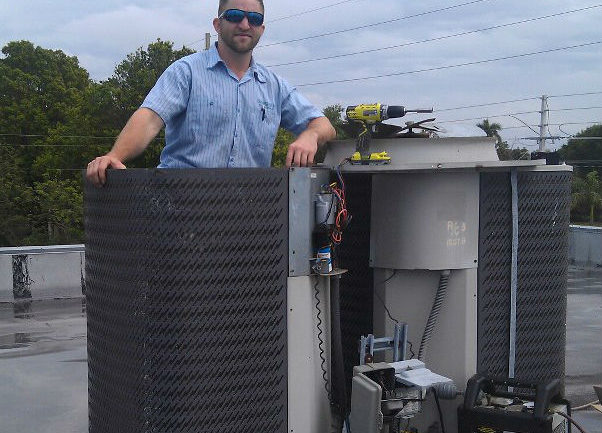 Port Charlotte Heating Serviceman Adam Larson of Florida Comfort Heating